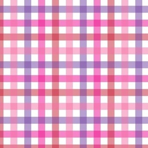 Valentine's Day Plaid in Pink, Red and Purple