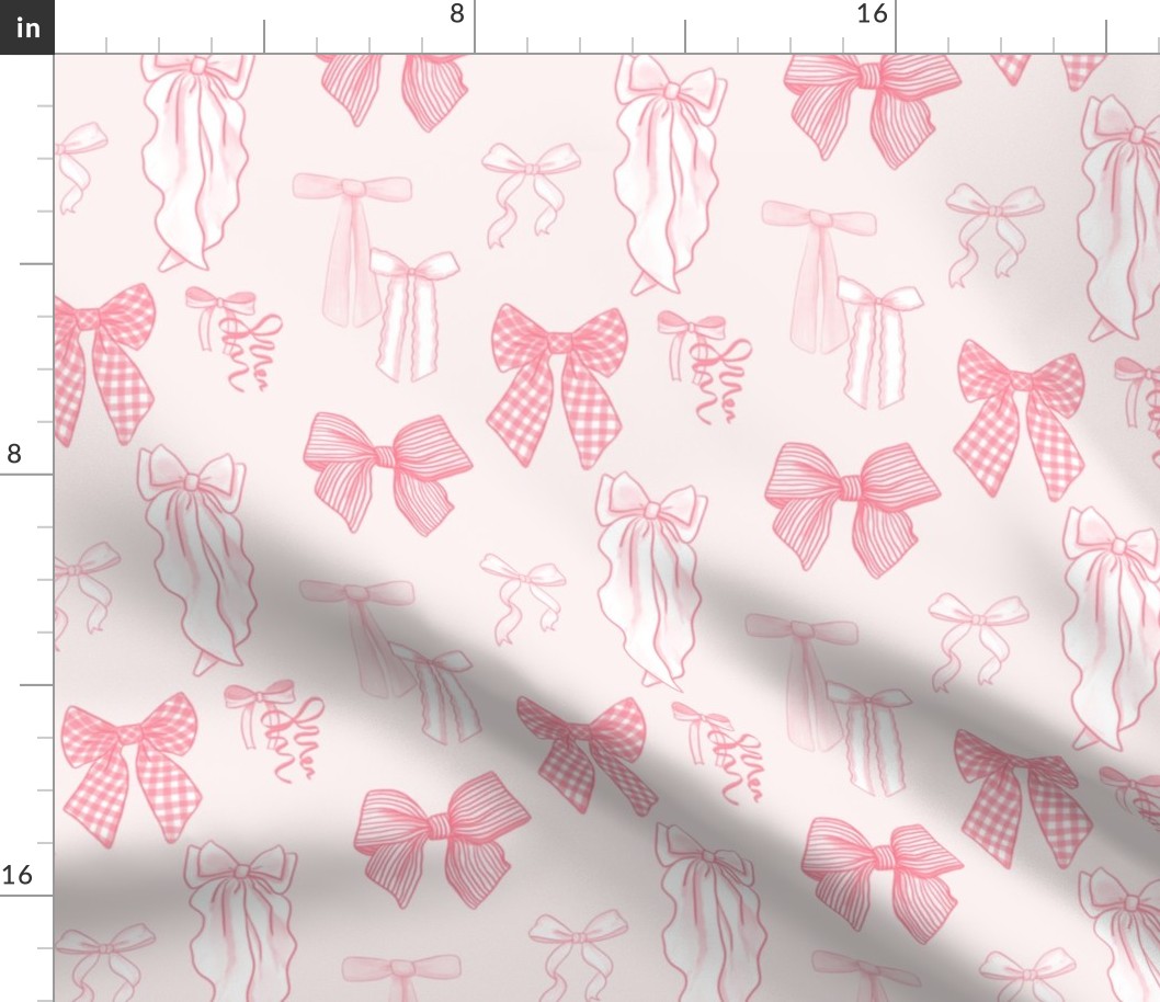 Coquette Pink Bow Pattern
