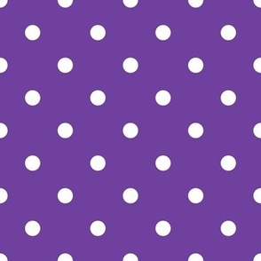Purple and White Polka Dots