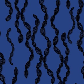 Pod Ribbons in Galactic Cobalt and Black