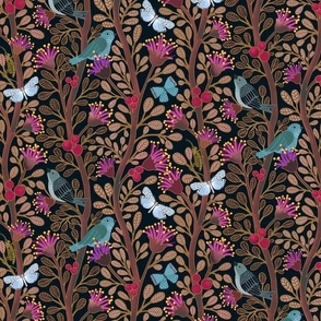 Songbird Grove in plum - medium - 10.5” 