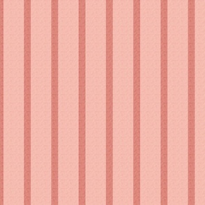 Salmon and dusty rose stripes on a textured pink base, classic with a modern twist.