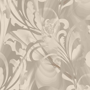 Modern Arts and Crafts - Gilded Shadowed Filigree - Neutral 241