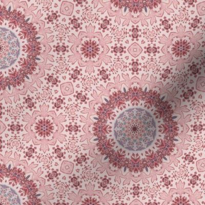 Vittoria Vintage Floral Mandala in Pink and Lilac