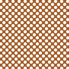 Smaller Bold Dots in Sunset Brown