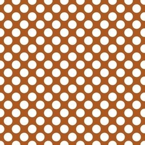 Bigger Bold Dots in Sunset Brown