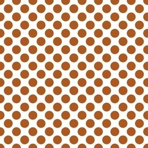 Bigger Bold Dots in Sunset Brown