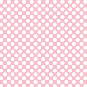Smaller Bold Dots in Baby Pink