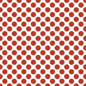Bigger Bold Dots in Rustic Red