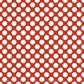 Bigger Bold Dots in Rustic Red