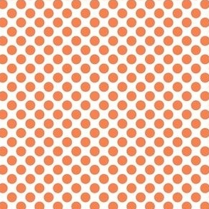 Smaller Bold Dots in Orange Spice