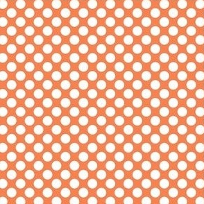 Smaller Bold Dots in Orange Spice