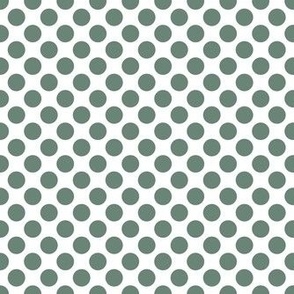 Bigger Bold Dots in Soft Pine Green