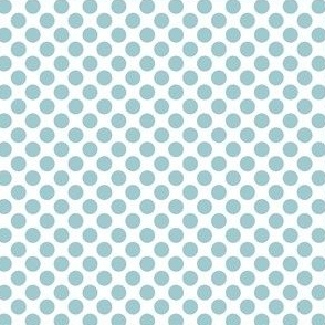 Smaller Bold Dots in Baby Blue