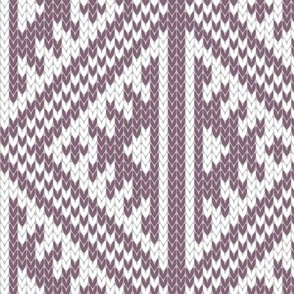 Elma Fair Isle Knit Orchard Plum 856376 Large