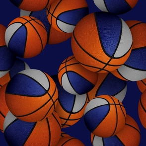 blue gray basketball team colors sports pattern on blue background