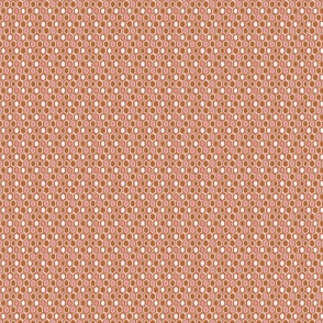 Retro Hexagons (1.5") - cream, pink, brown (ST2023RH)