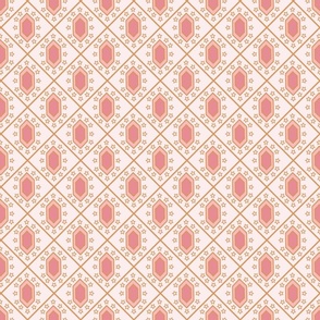 Hexagon Grid (12") - pink, cream, yellow (ST2024HG)