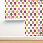 Joyful Bright Retro Geometric Print