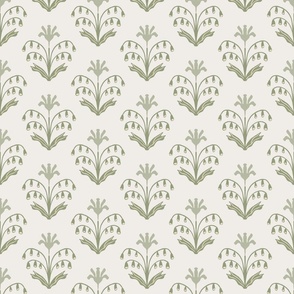 Theresa vintage green floral