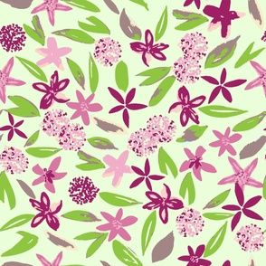 SummerBoho_pink and green floral