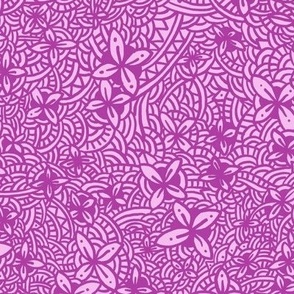 Hand drawn Lilac Linework pattern