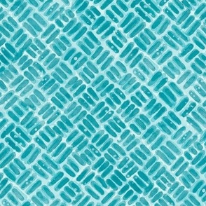 Layered 3 Line Dash Teal Pattern 