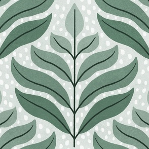 Sage Green Leaf Bliss (Medium)