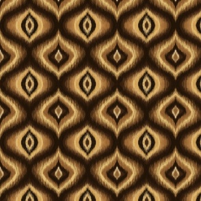 Ikat ogee seamless pattern