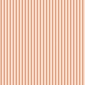 Vertical Stripes// Deep Orange// Small//4"x4"