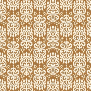 Ikat white and light brown pattern