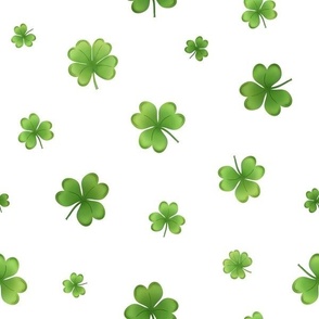 Dainty Shamrocks and Clovers - Medium Scale