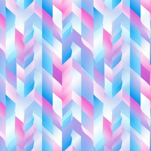 Trans Pride Geometric Seamless Pattern