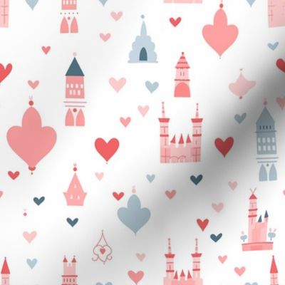 Fairy Tale Kingdom Princess Castles and Hearts Baby Girl