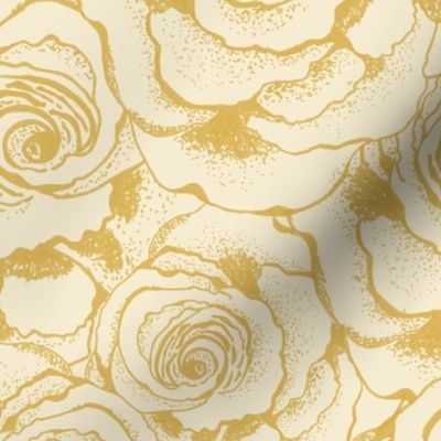 Vintage Rose Cream Yellow