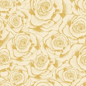 Vintage Rose Cream Yellow
