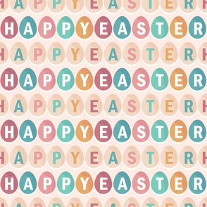 Happy Easter Typography Pattern – Large