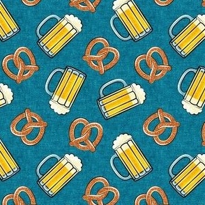 (small scale) Beer and Pretzels - blue - C23