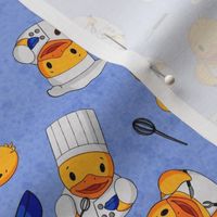 Chef Rubber Duck Scatter Medium - Blue