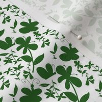 FS Charming Butterflies and Blossoms Design Collection Hunter Green on White