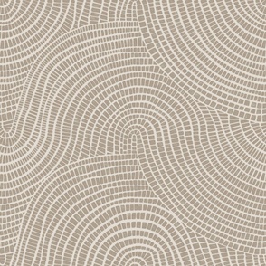 Wavy brown and beige neutral coastal tiles for wallpaper