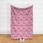 Love Is All You Need Pink Floral - Large Scale
