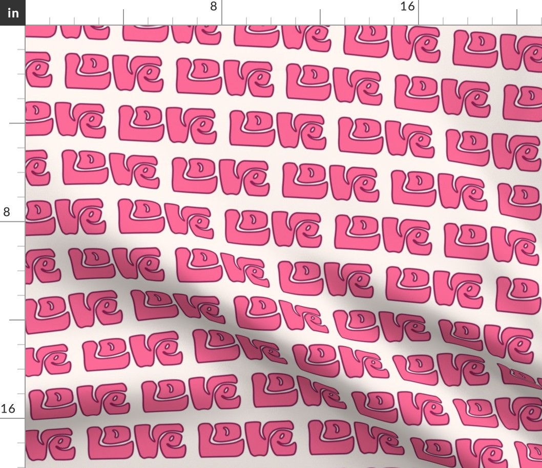 Love Is All You Need Pink Typography - Large Scale