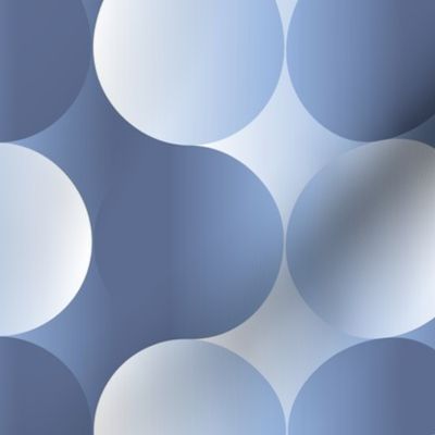 Blue Nova Suns - Geometric - Minimalist - Circles - Psychedelic Art - Modern - Optical Illusion - Three Dimensional - Cerulean - Cobalt Blue
