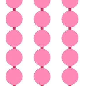 Sweet Dots (Large) Pink on White