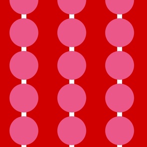 Sweet Dots (Large) Pink on White