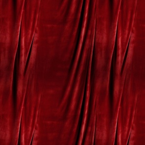 FAUX DRAPERY VELVET CURTAIN RED 1 FLWRHT