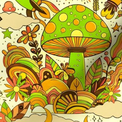 Mushrooms and spaceships