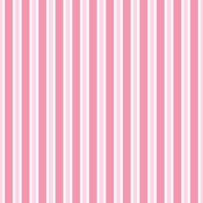 candy stripes, stripy coordinate dusty pink and pastel pink,  small scale