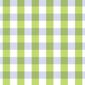 Preppy Lavender and Green Gingham